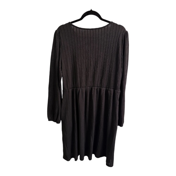 Women’s Long Sleeve Knee Length A Line Dress - Picture 5 of 7